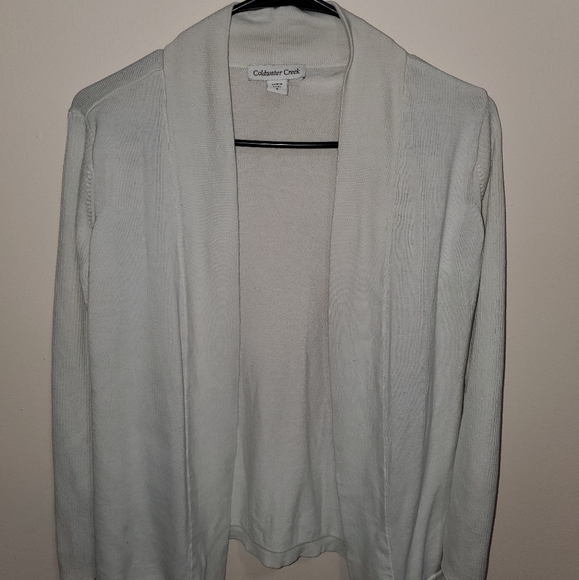 Coldwater Creek light creme Cardigan small - Picture 1 of 3